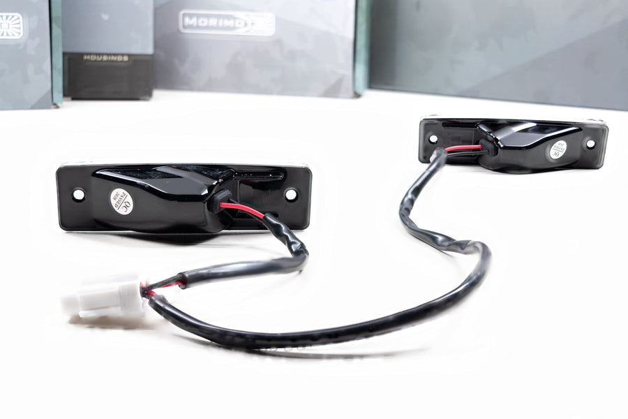 Morimoto LED XB License Plate Lights, Black Housing Upgrade, Fits Dodge Ram (14-20), Plug and Play Assembly, Easy Install, 5000k Pure White Light, Anti-UV Coating (1x LF7734)