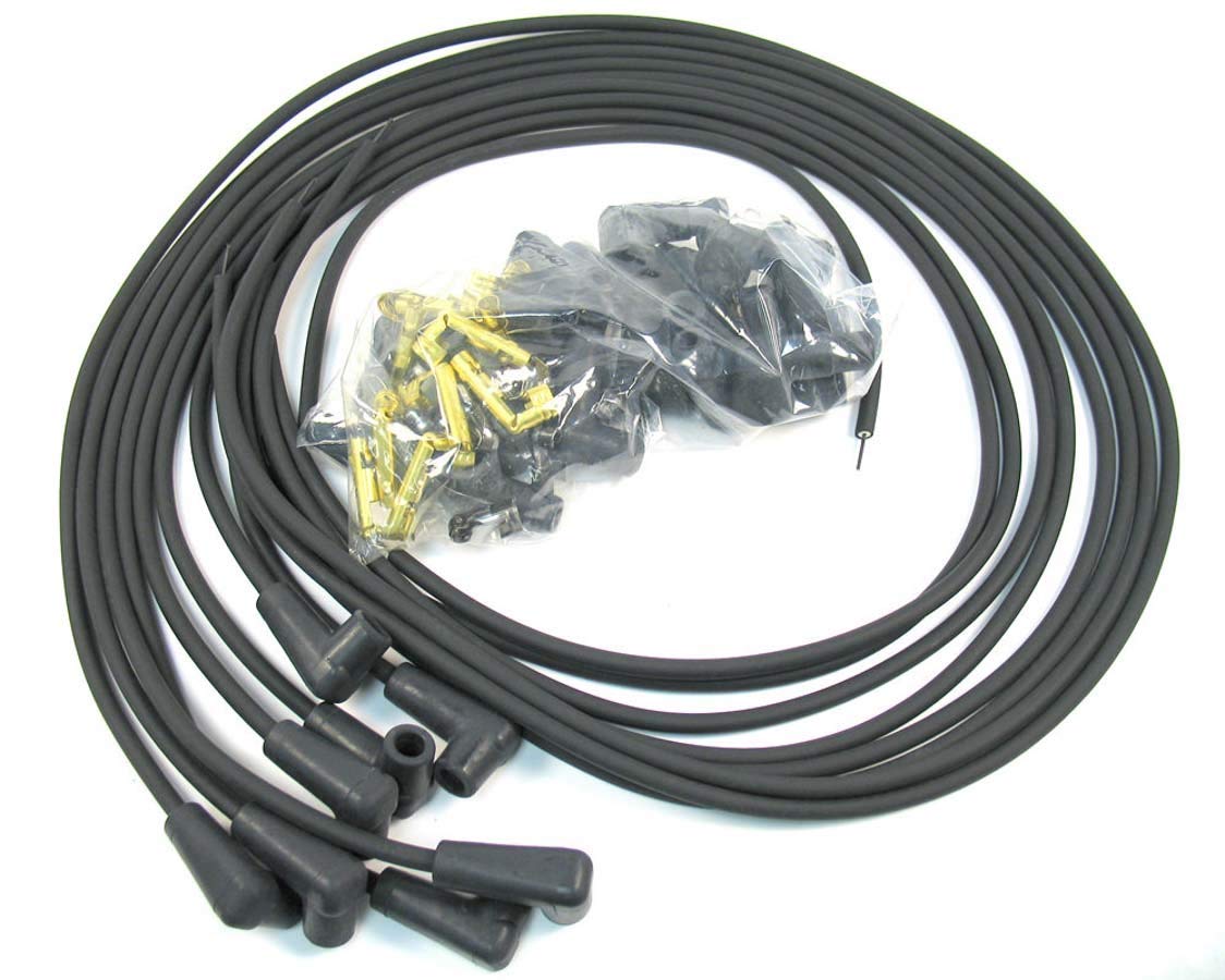 Flame-Thrower 7mm Spark Plug Wires Set, PerTronix High Performance, Universal 90 Degree, 8 Cylinder, Black