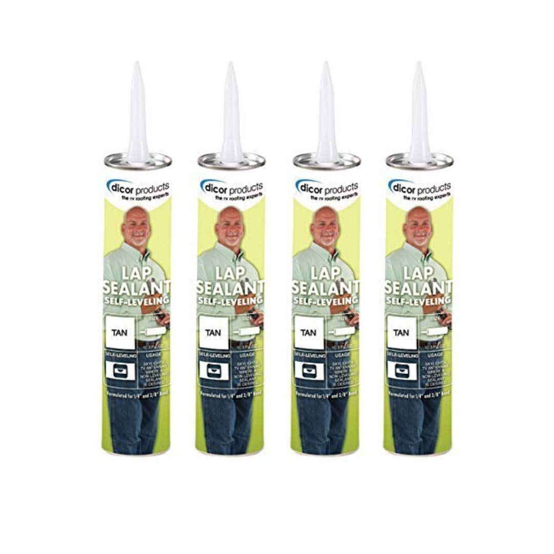 Tan Dicor 501LST-1 Lap Sealant - 10.3 oz. (4 Pack)