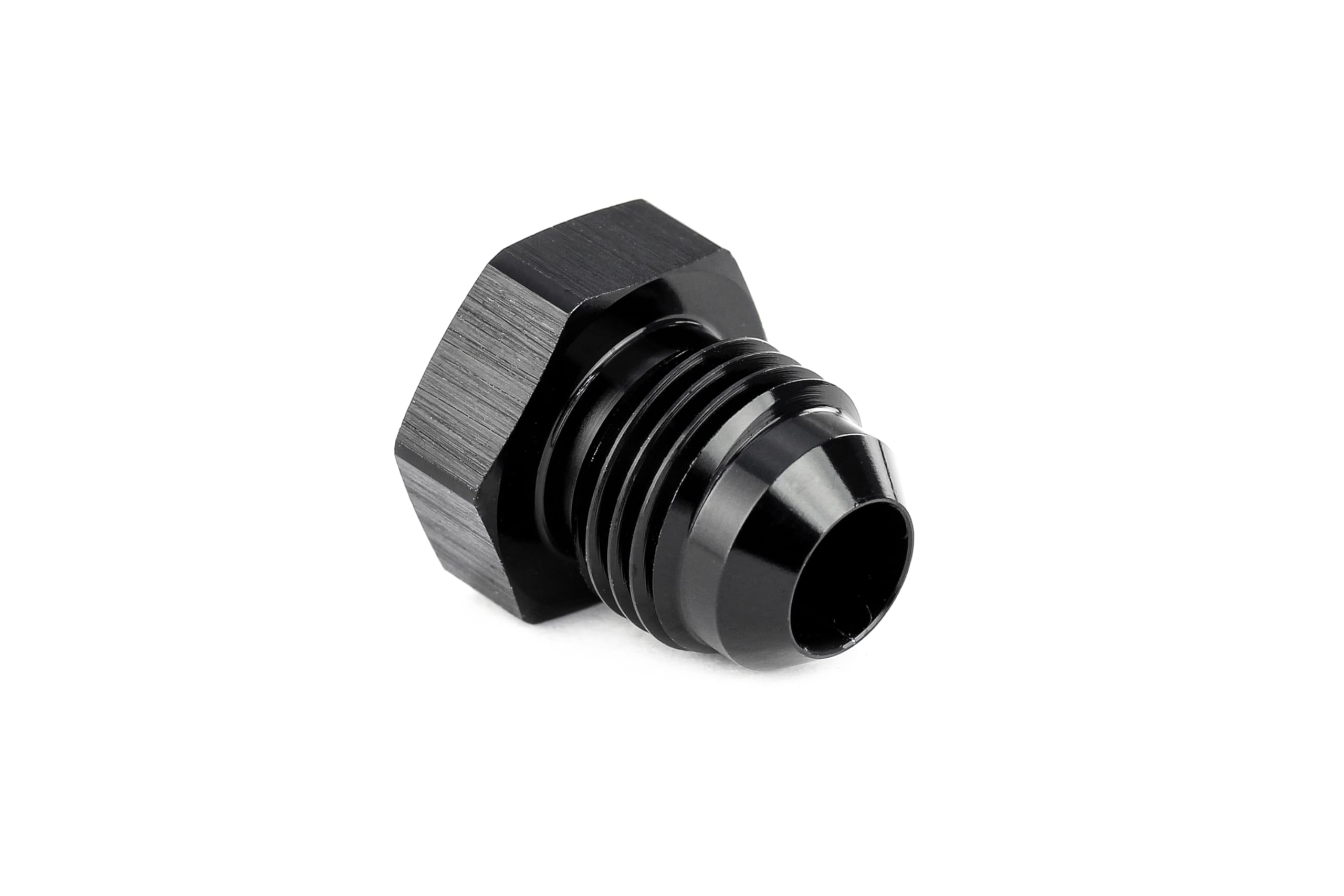 AN806-16 HPS AN Fitting Flare Thread Plug, Aluminum, Size: AN-16, Sealing Type: Male 37 Degree Flare, Black