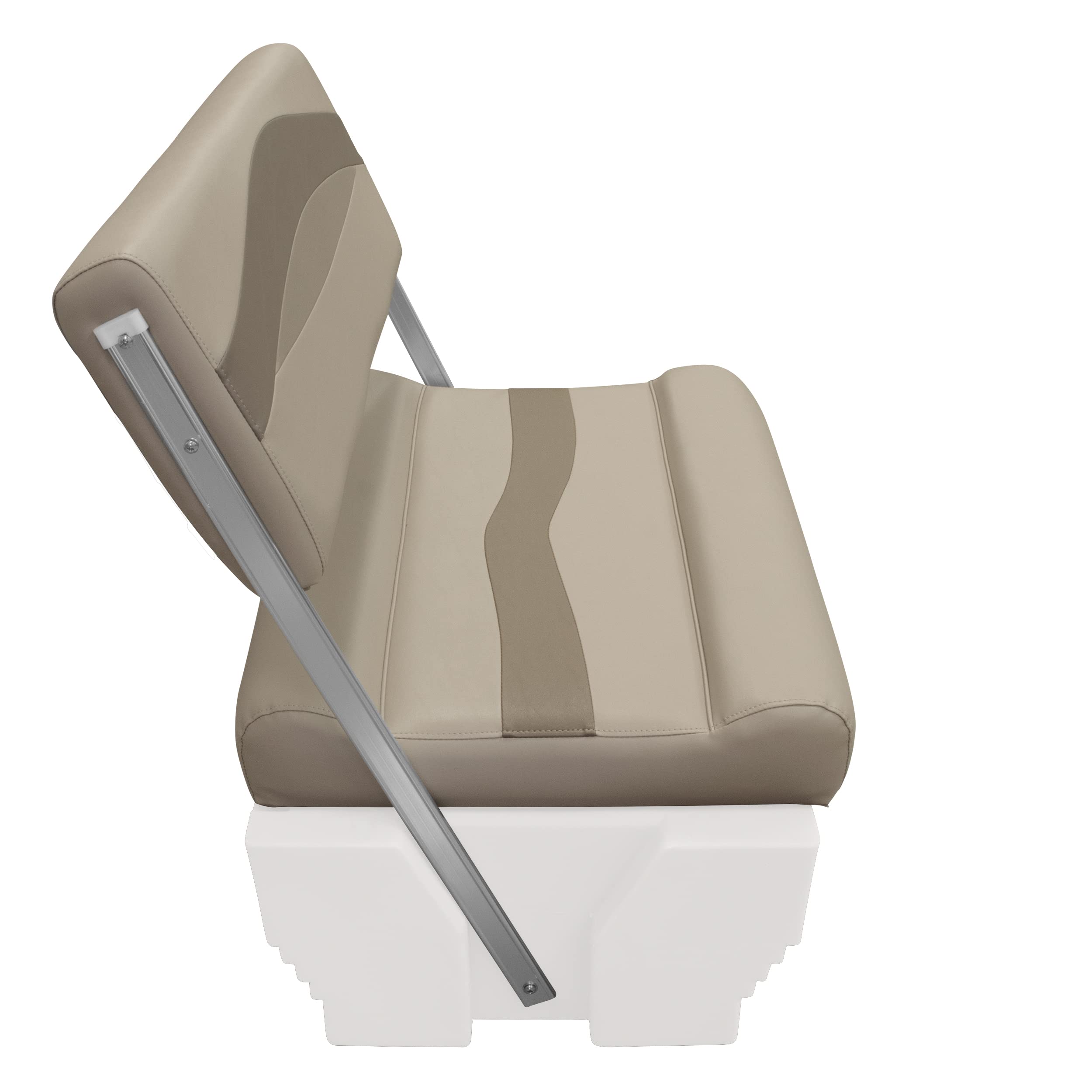 Wise Premier Series BM1152-1749 Pontoon Flip-Flop Seat Cushion Set, Mocha Java/Café/Mushroom