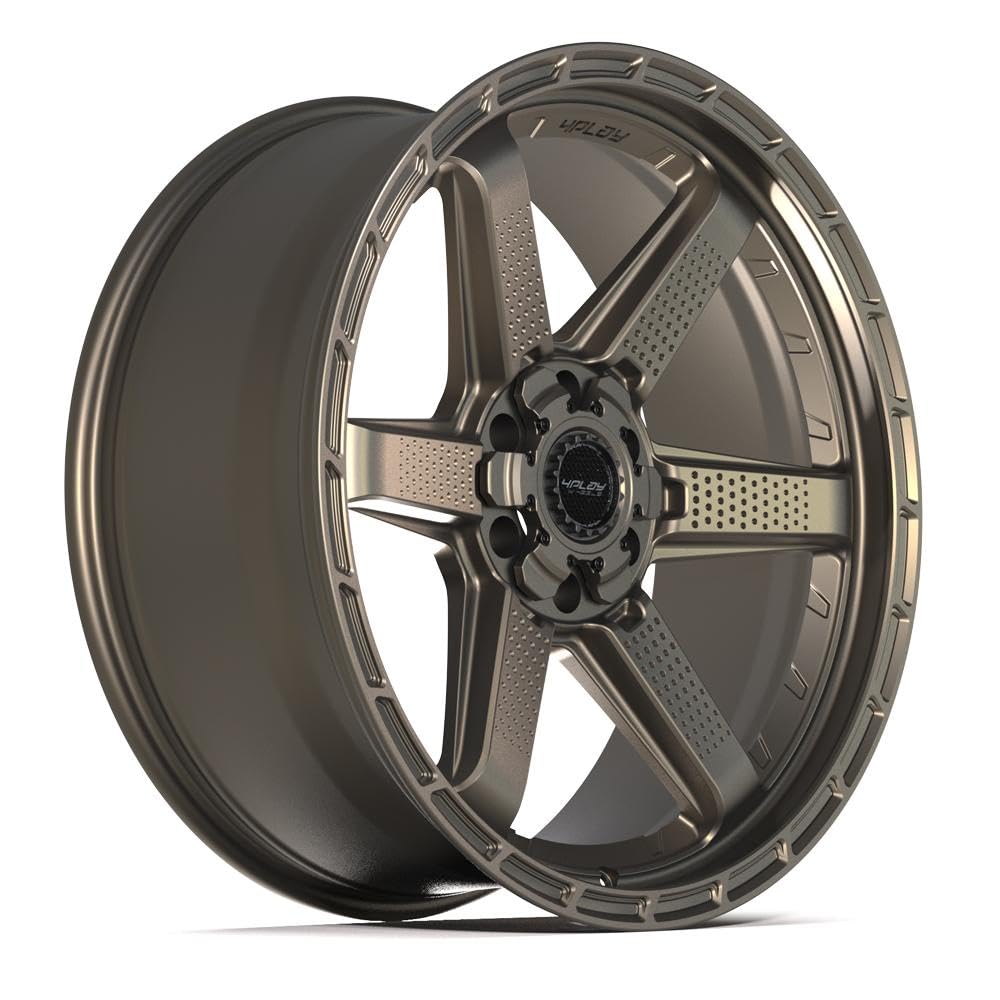 4PLAY Wheels 22 Inch Rim 4PS63 Fits 6x135 & 6x139.7 22x9 Satin Bronze (1)