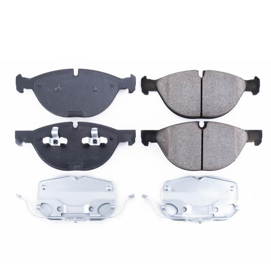 Power Stop Brake Kit Front For BMW X5 2011-18 | BMW X6 2008-19 - Ceramic Brake Pads With Installation Hardware, 17-1381