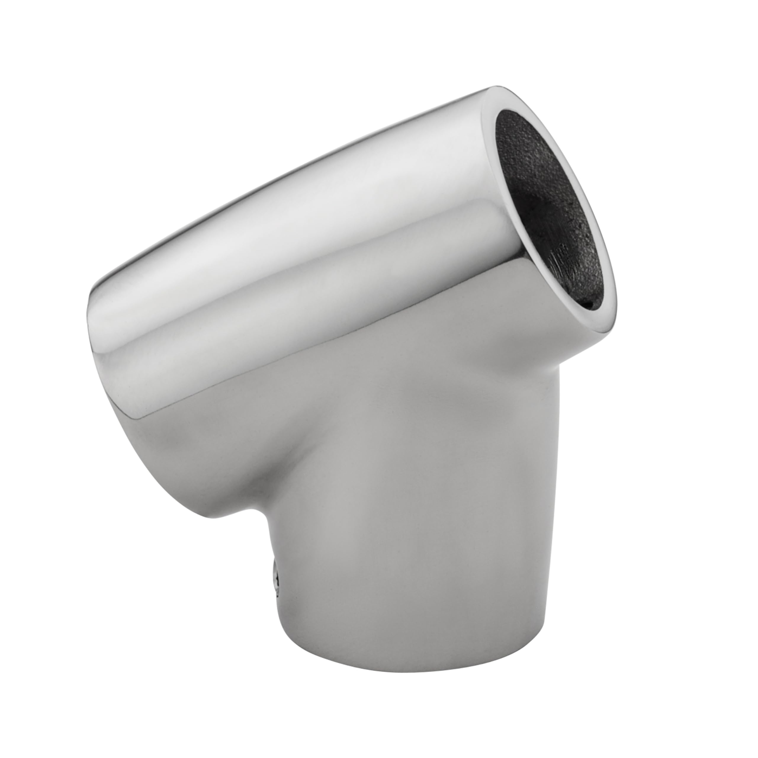 6093C Whitecap IND Stainless Steel 60 Degree Universal Tee - 7/8"