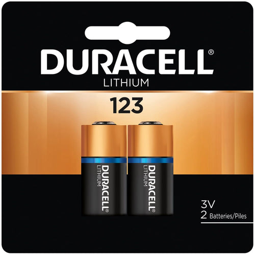 Lithium Duracell 123 3 Volt Camera Battery DL123AB2PK 2 pk