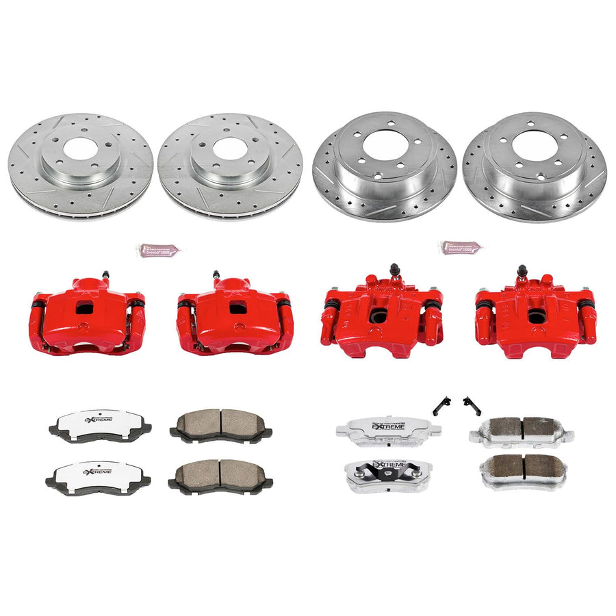 Power Stop Z26 KC2840-26 Front & Rear Street Warrior Brake Kit Chrysler Dodge Jeep For Chrysler 200, Chrysler Sebring, Dodge Avenger, Dodge Caliber, Jeep Compass, Jeep Patriot [Model Specific]