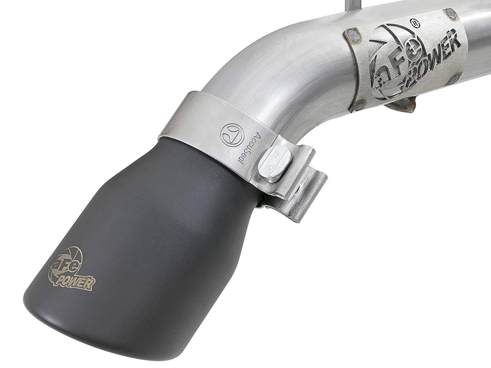 MACH Force-Xp aFe Power Axle-Back Exhaust System w/Black Tip 49-48070-1B