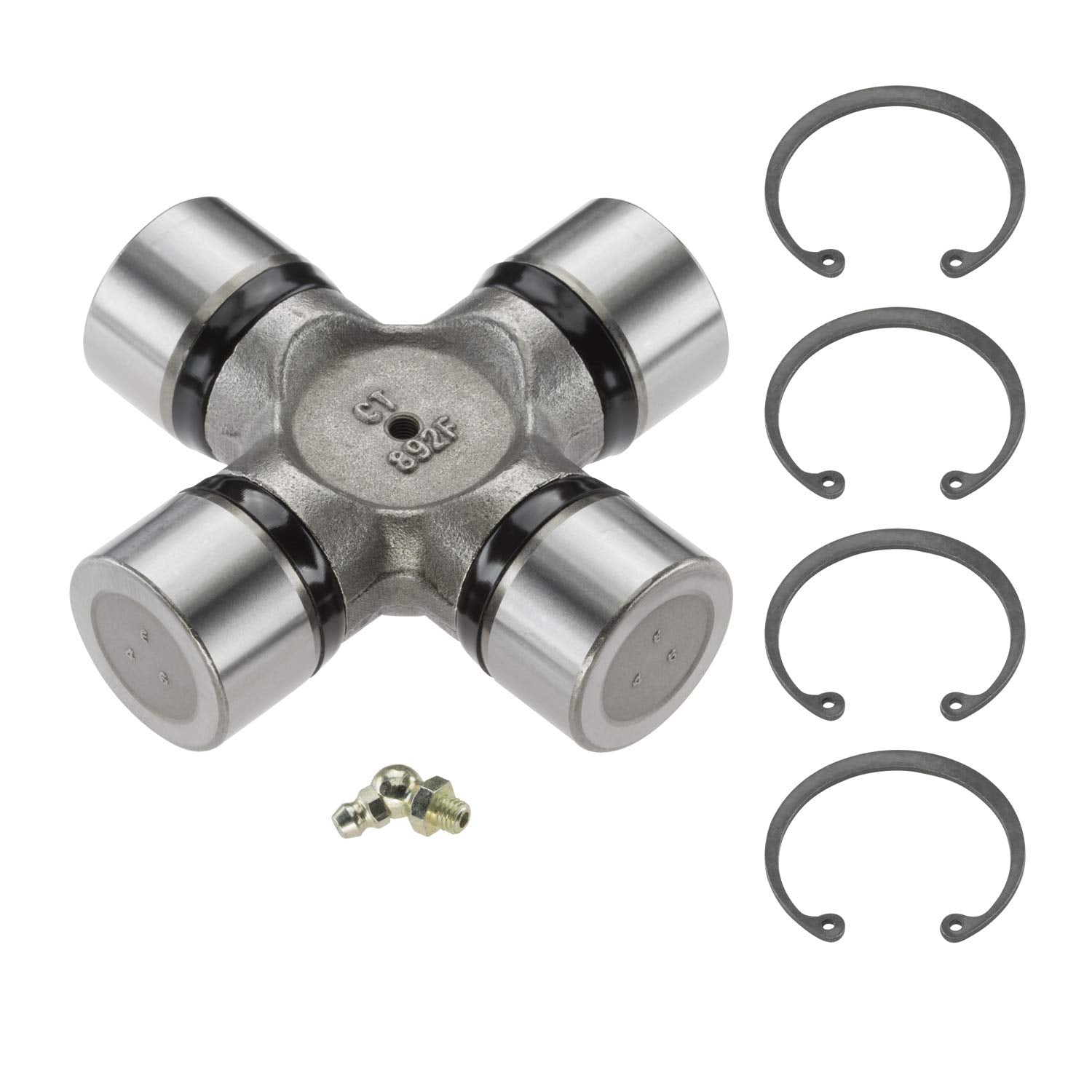 Premium MOOG 898 Greaseable Universal Joint for Steering Axle; Allis-Chalmers, Case, Drott, Fiat-Allis, IH, Trojan & Yale (750N)