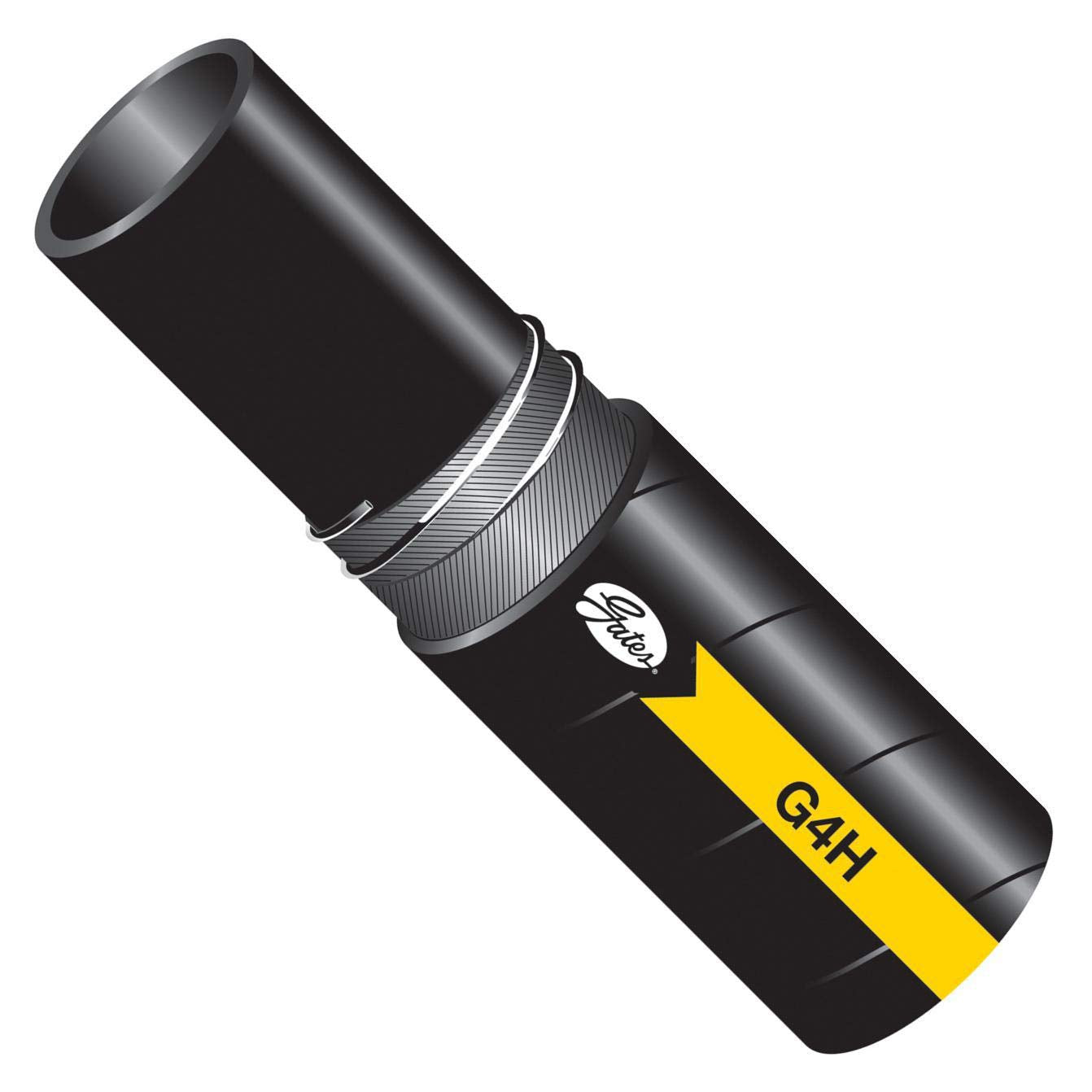Gates Synthetic Rubber, G4H Hydraulic MegaVac Return Line and Suction Hose 174-3012-0300, Maximum Pressure: 250, -40 degrees F to 275 degrees F Temperature Range, 100' Length