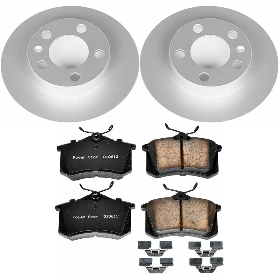 Power Stop Z23 Evolution Geomet Coated Brake Kit For Volkswagen Beetle 1998-2010, Volkswagen Golf 1999-2006, Volkswagen Jetta 1998-2005 [Model Specific]