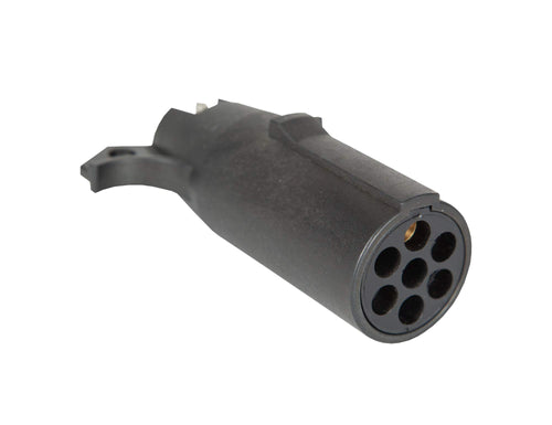 Buyers Products 7-Way Round to 4-Pin Flat Converter Trailer Connector, Adapter Trailer Side Connector, Truck & Trailer Electric Accessories