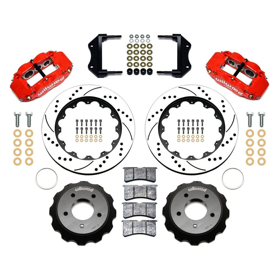 Front Hat Kit FNSL6R, 14.00", Drilled, Red