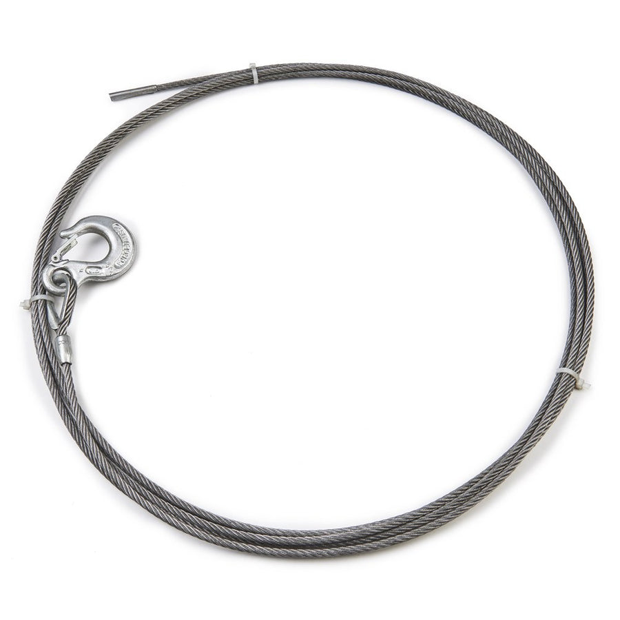 Winch Accessory WARN 24889: EIPS Industrial Grade Steel Cable Wire Rope with Hook, 1/4" Diameter x 25' Length, 3.4 Ton (6,800 lb) Capacity