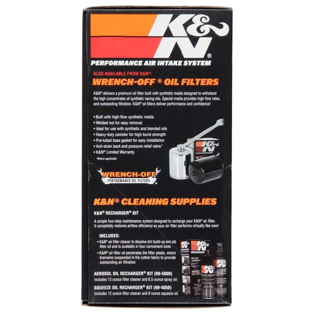 K&N RK-3952S Intake System-Harley Davidson, K&N 1 Pack