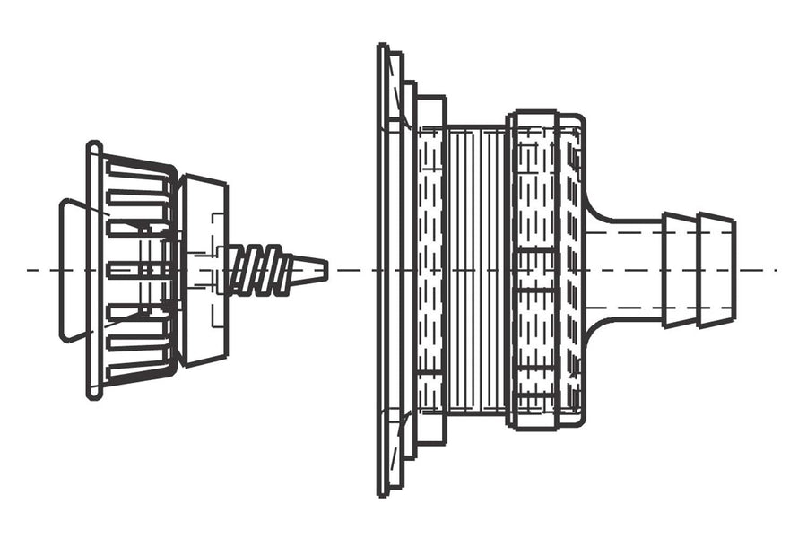 Sink Drain Sea-Dog w/Strainer f/2" Openings - 5/8" Barb