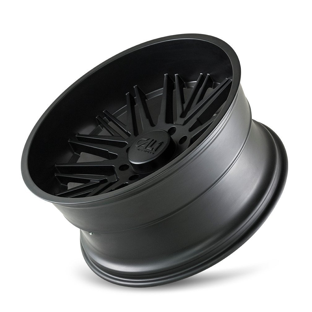 RAWKON CALIOFFROAD MATTE BLACK Wheel with Painted Finish (24 x 12. inches /5 x 139 mm, -51 mm Offset)