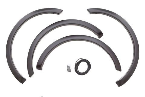 Lund Elite Series SX313S Black Sport Style Standard Front and Rear Fender Flare - 4 Piece