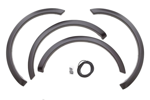 Lund Elite Series SX313S Black Sport Style Standard Front and Rear Fender Flare - 4 Piece