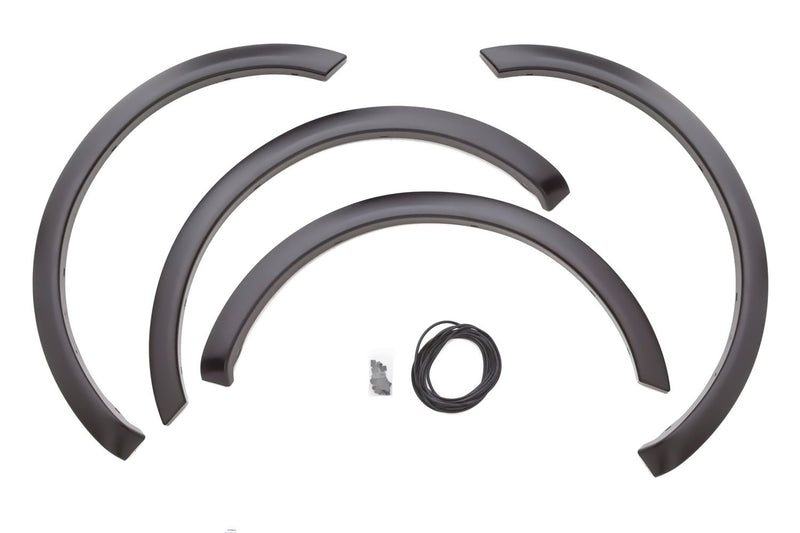 Lund Elite Series SX313S Black Sport Style Standard Front and Rear Fender Flare - 4 Piece