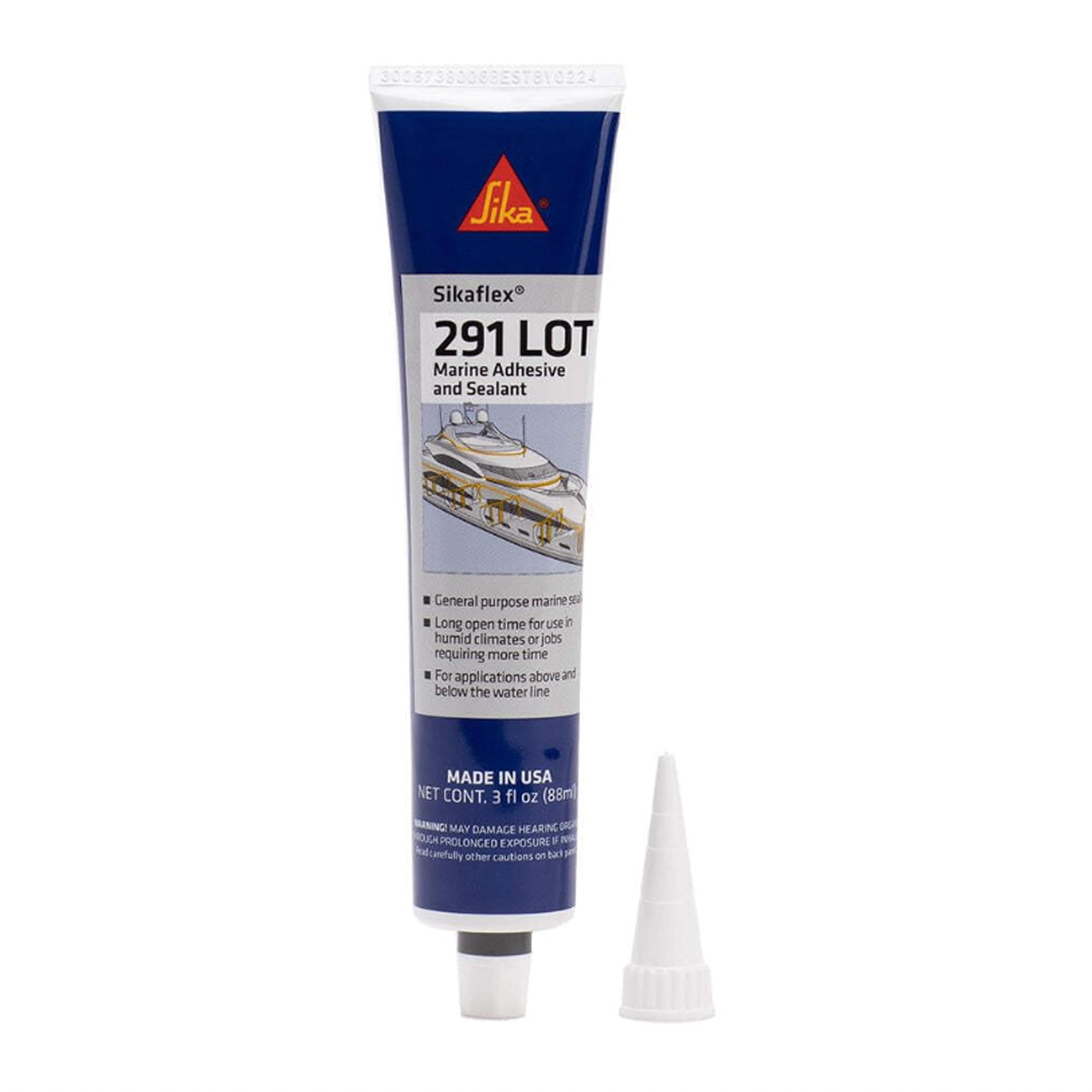 General All-Purpose Sikaflex-291 LOT White, Fast Cure Marine Adhesive and Sealant