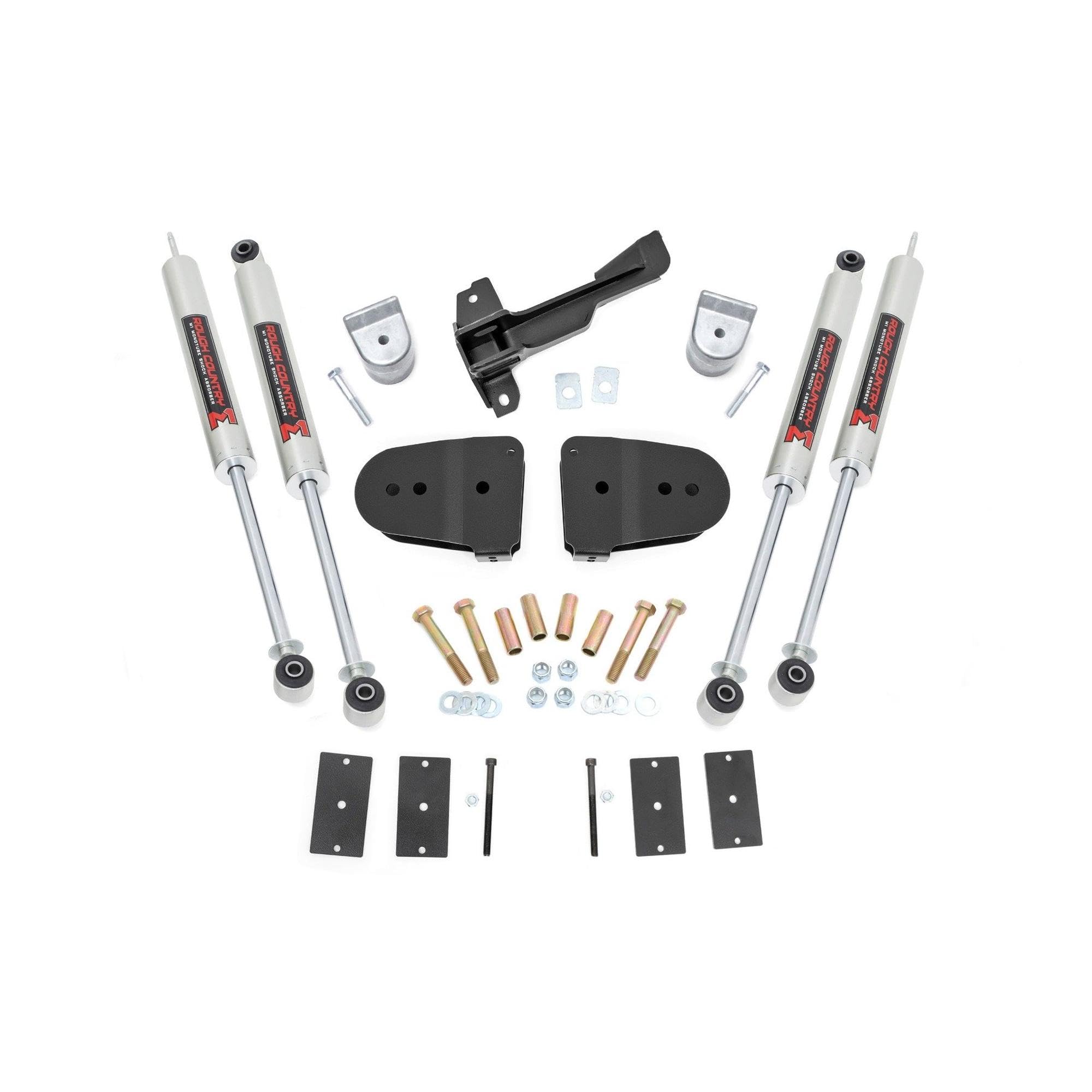 3" Rough Country Suspension Kit with M1 Shocks for Ford F-250/F-350 Super Duty Tremor Pkg (2023-2025) - Front & Rear Shocks
