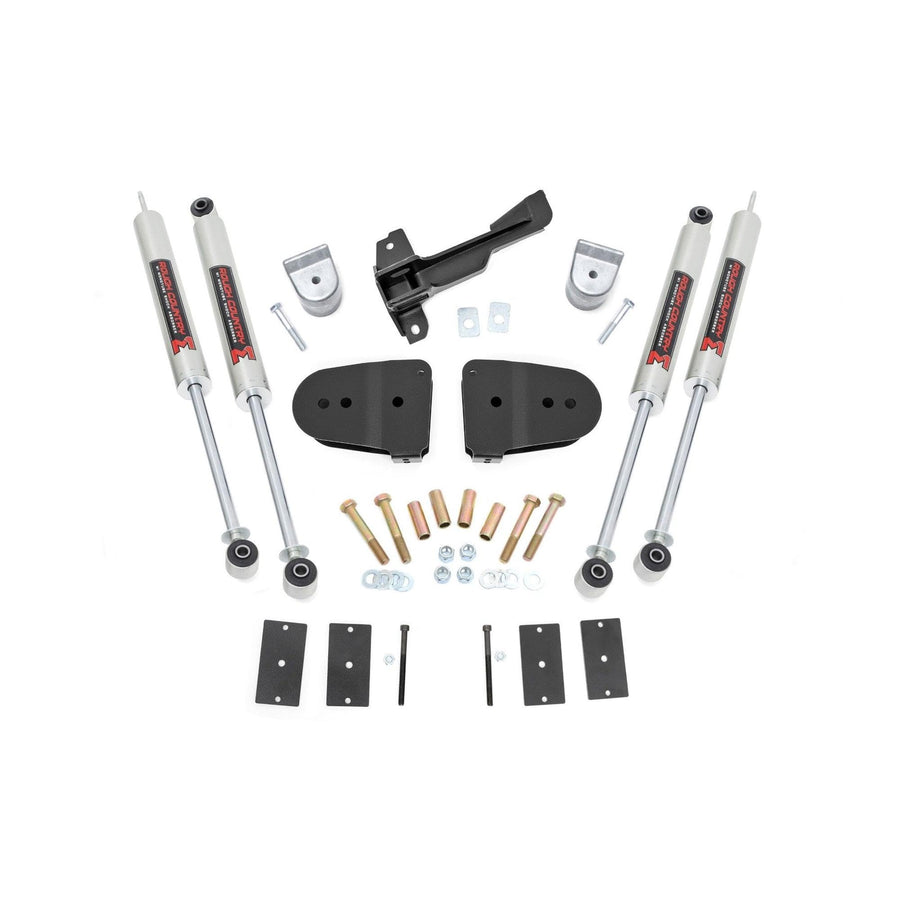 3" Rough Country Suspension Kit with M1 Shocks for Ford F-250/F-350 Super Duty Tremor Pkg (2023-2025) - Front & Rear Shocks
