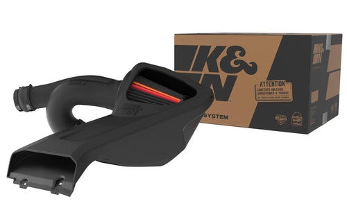 Cold Air Intake System K&N NextGen: Dry-Flow Cotton Filter: Compatible with 2021-2025 FORD F150; F150 Raptor; 50-2617D