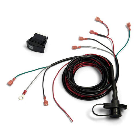 Lighted WARN Dash Rocker Switch Kit 99897, Black