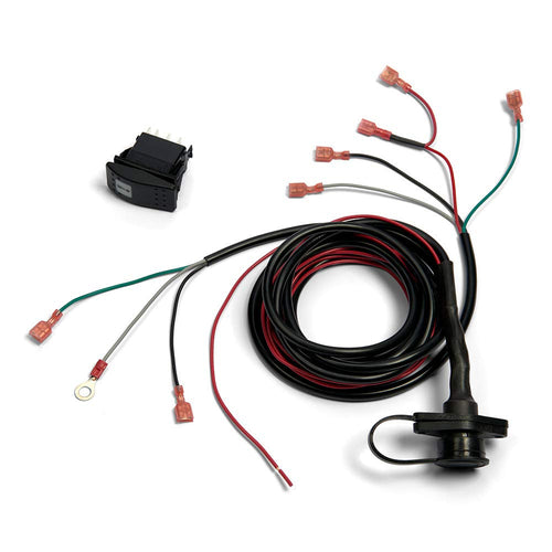 Lighted WARN Dash Rocker Switch Kit 99897, Black