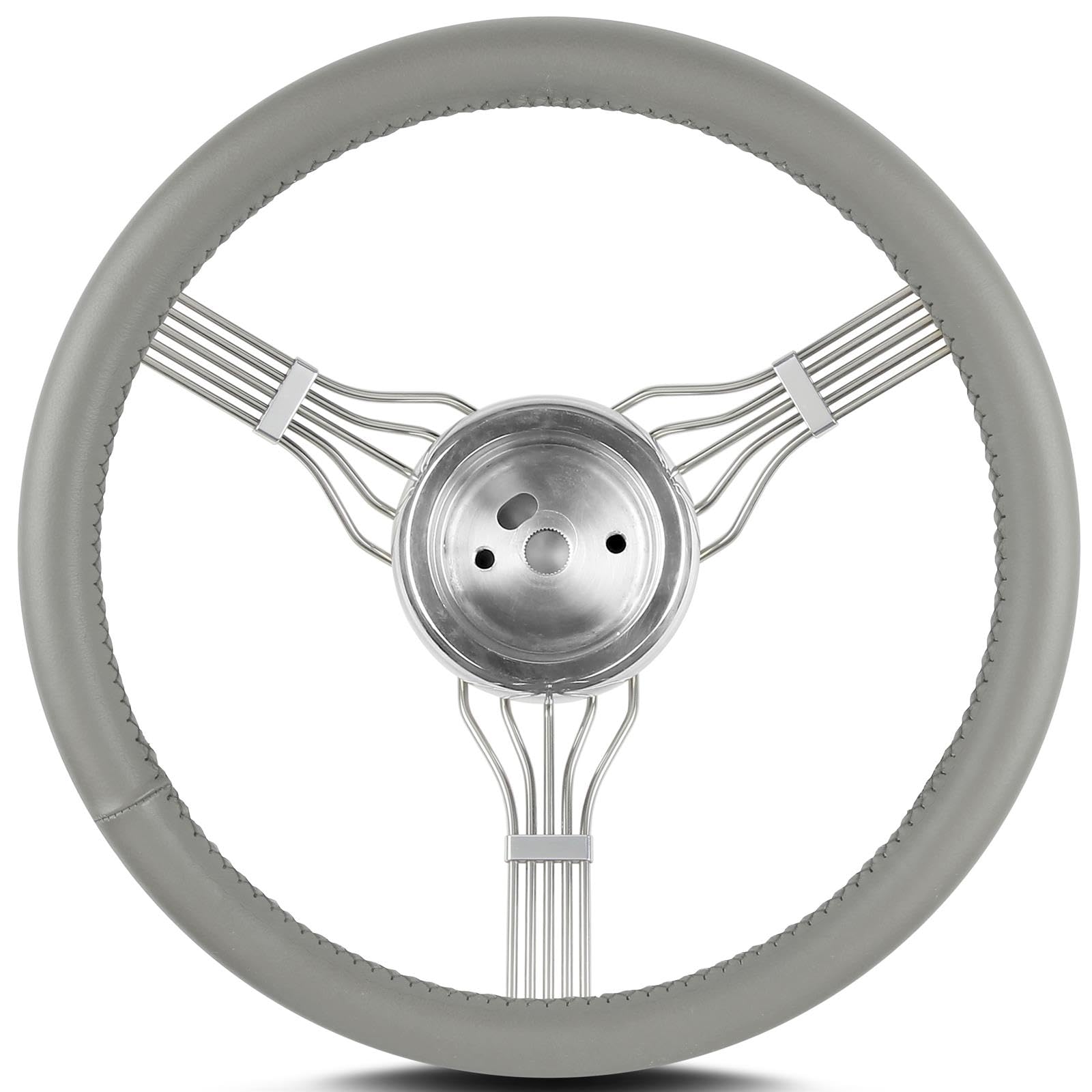 Lecarra Banjo 15" W/ '67-'94 Gm Hub Light Grey 55307
