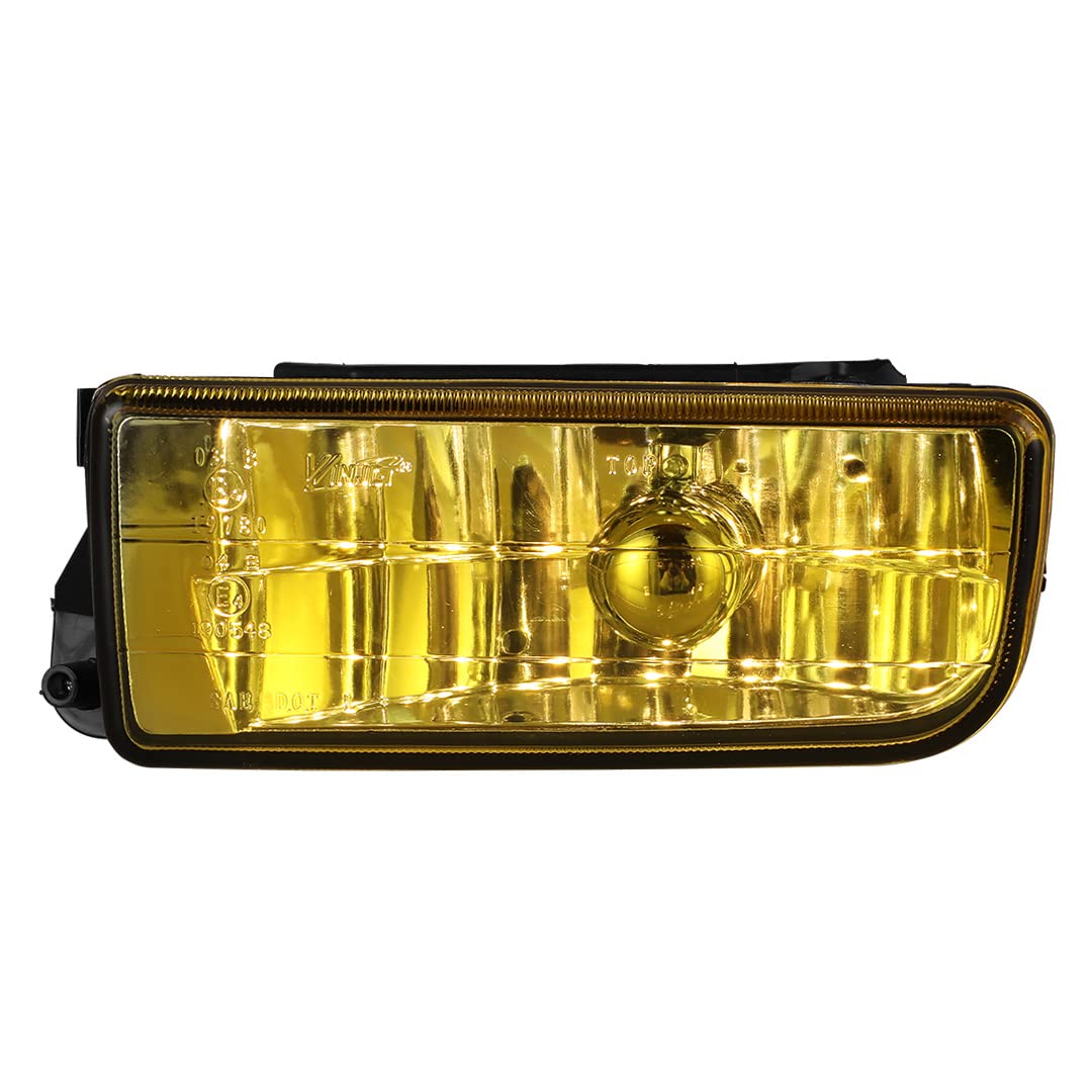 OEM Series Winjet for [1992 1993 1994 1995 1996 1997 1998 BMW 3 Series E36 318i 320i 323i 325i 328i] Driving Fog Lights (Yellow)