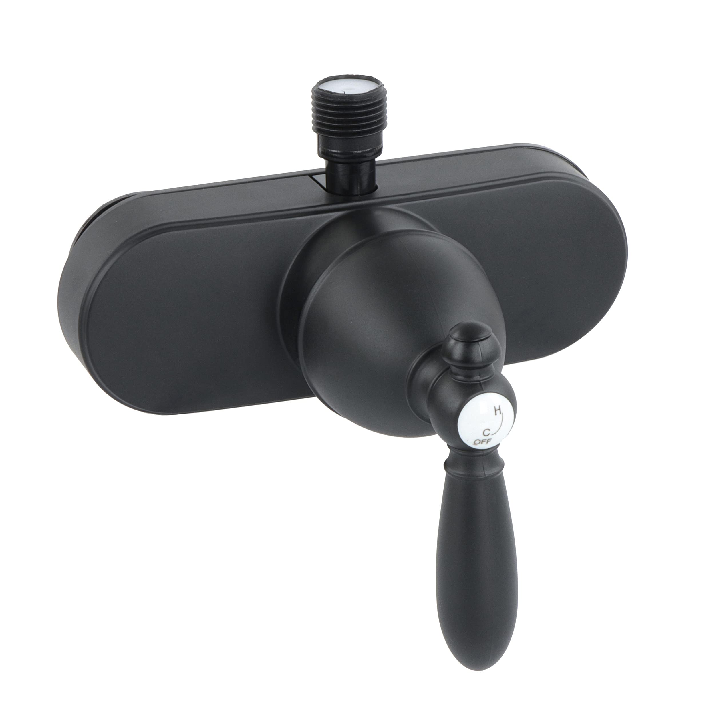 Empire Faucets 4" Single Lever Shower Valve U-YSL53BMTLVR-E with Decorative Lever Handle & Vacuum Breaker - Black Matte