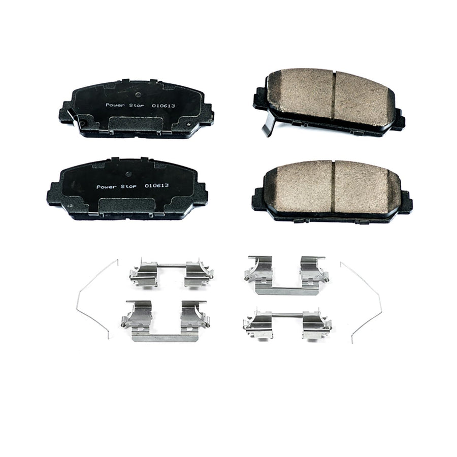Power Stop Brake Kit Front For Acura RDX 2013 - Ceramic Brake Pads With Installation Hardware, 17-1625