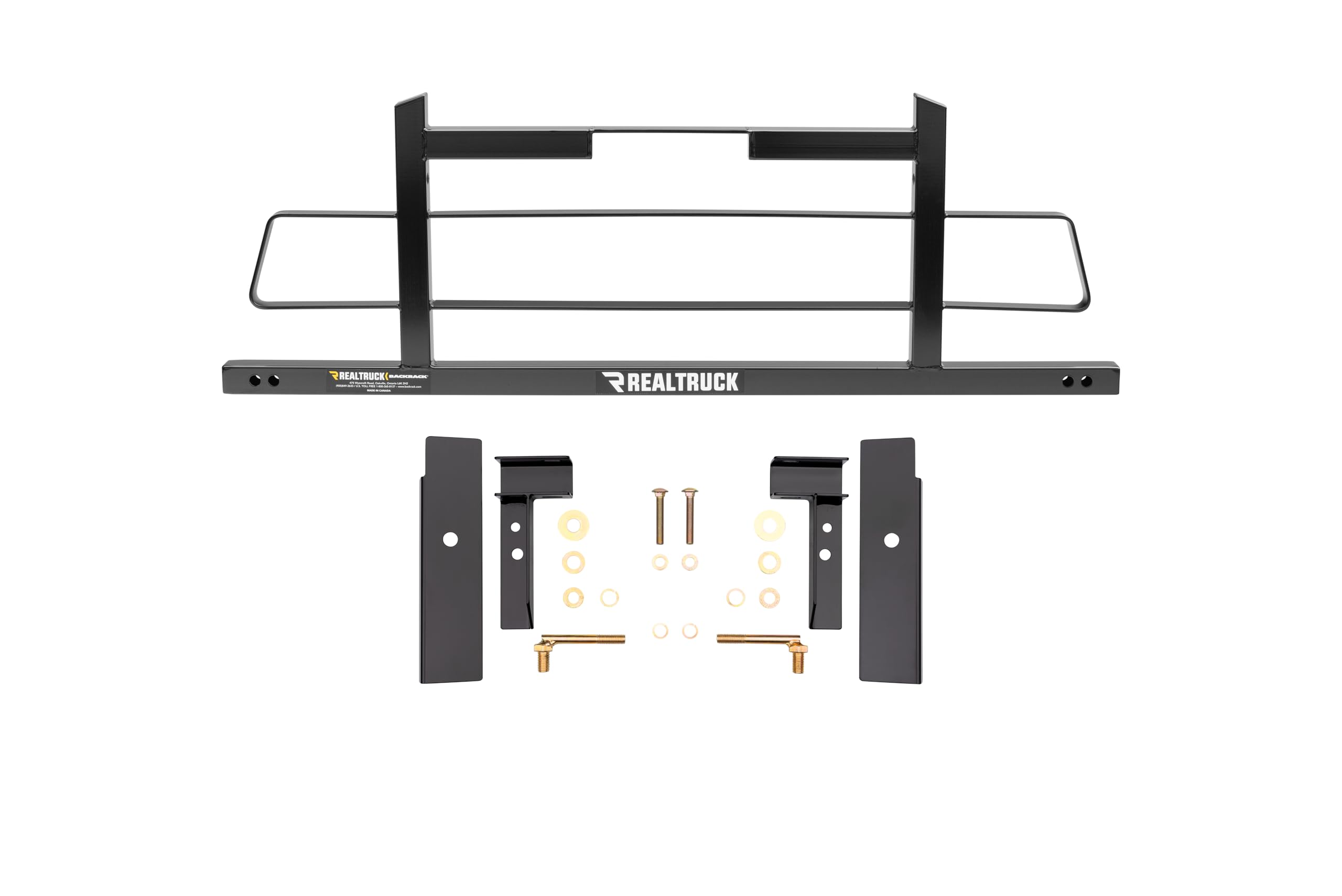 BACKRACK Hardware Kit RealTruck for use w/Standard Bed, Black, No Drill | 30126 | Fits 2015-2025 Chevrolet/GMC Colorado/Canyon