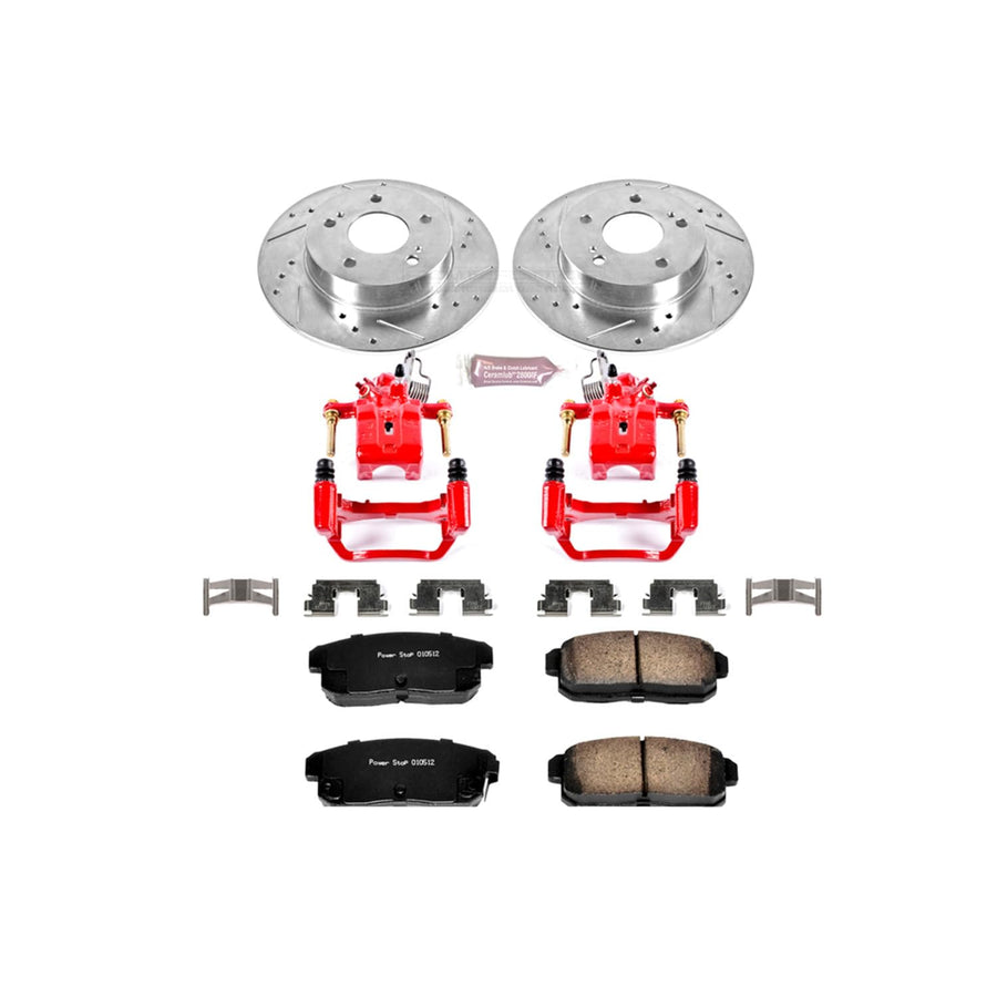 Power Stop 1-Click Performance Brake Kit KC1169 with Caliper For INFINITI I30 2001, INFINITI I35 2002-2004, Nissan Maxima 2001-2003 [Model Specific]