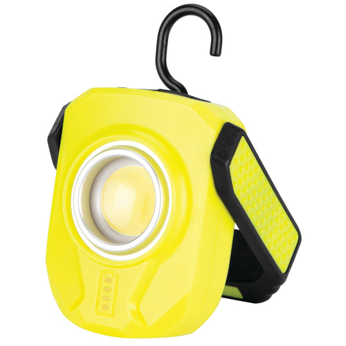 1000 Lumen Performance Tool COB Rechargeable Work Light with Magnetic Flexible Hand and Hook