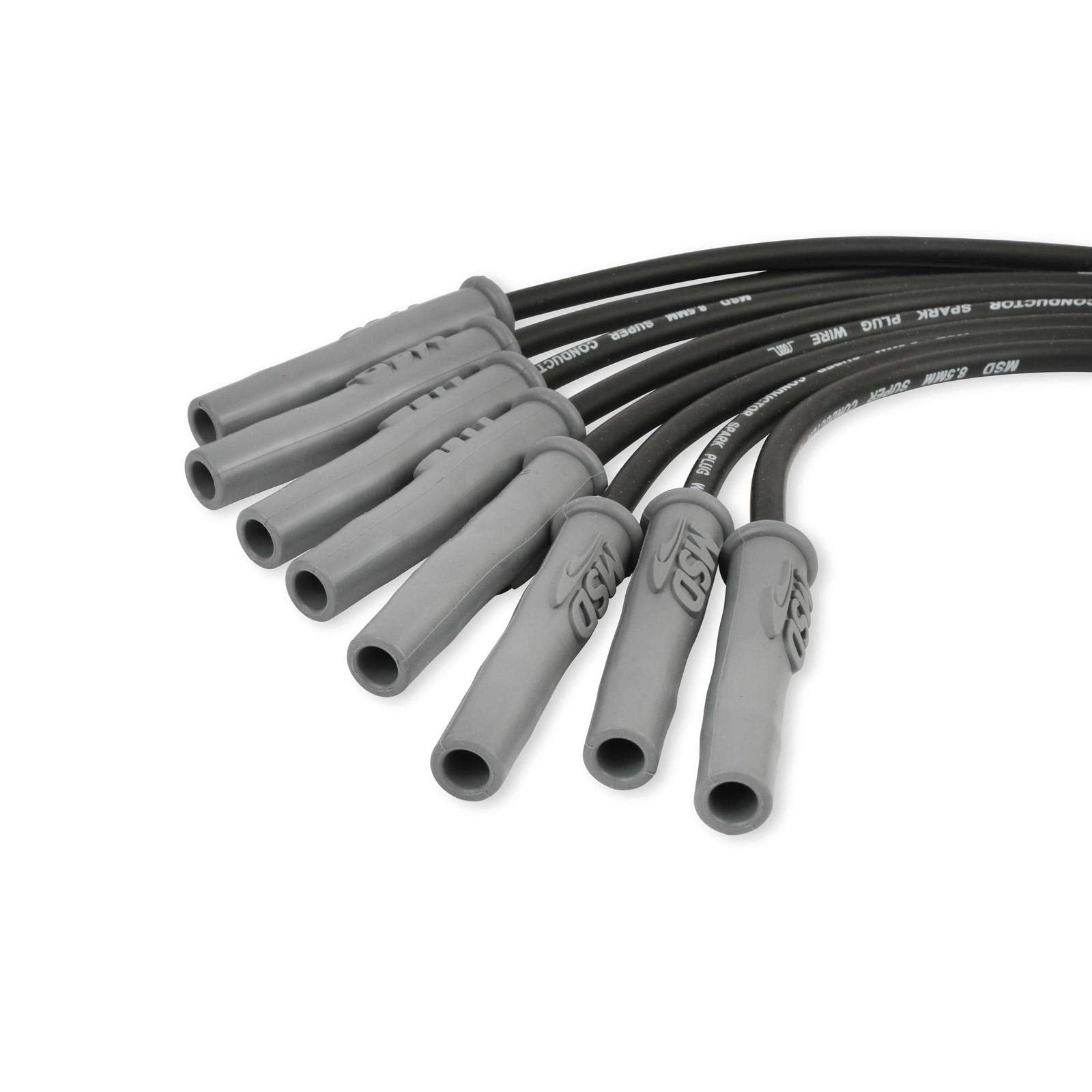 Black MSD 31633 Super Conductor Spark Plug Wire Set