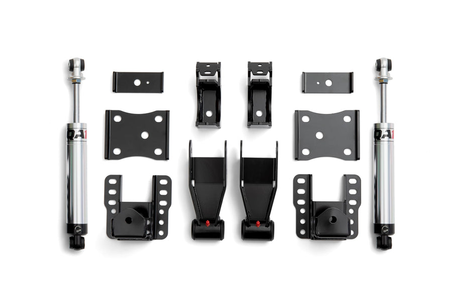 Rear QA1 Single Adjustable Shocks, 4-6 Inch Drop