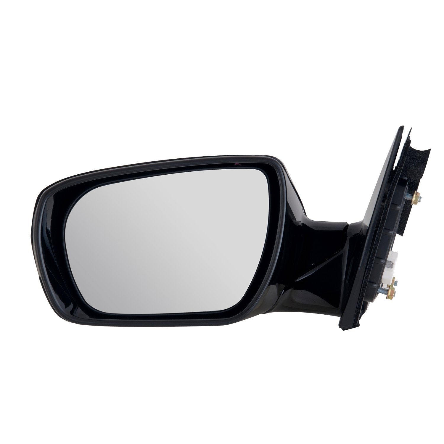 Driver Side Fit Mirror for Hyundai Santa Fe Sport, Black, PTM Cover, Foldaway, w/o Memory, w/o Blind spot Detection, Heated Power