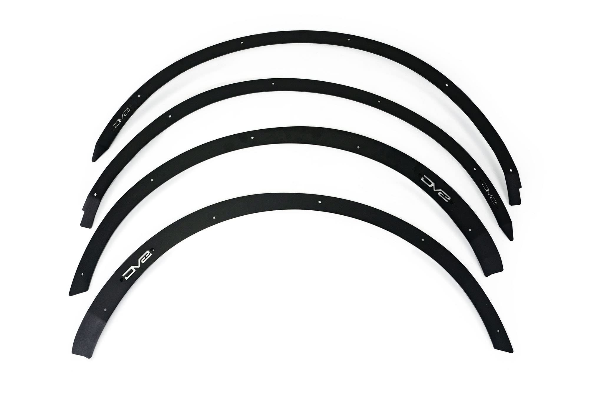 Fender Flare Delete Set DV8 Offroad Compatible with The 2021-2025 Ford Bronco 4 Door | Fender Flare Removal Kit | Set of 4 Front & Rear Fender Deletes | Steel Construction
