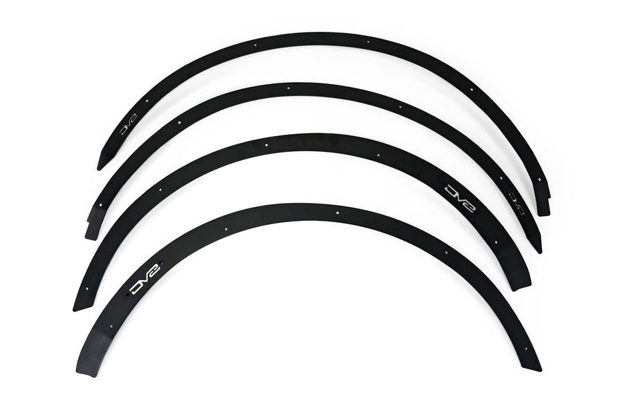 Fender Flare Delete Set DV8 Offroad Compatible with The 2021-2025 Ford Bronco 4 Door | Fender Flare Removal Kit | Set of 4 Front & Rear Fender Deletes | Steel Construction