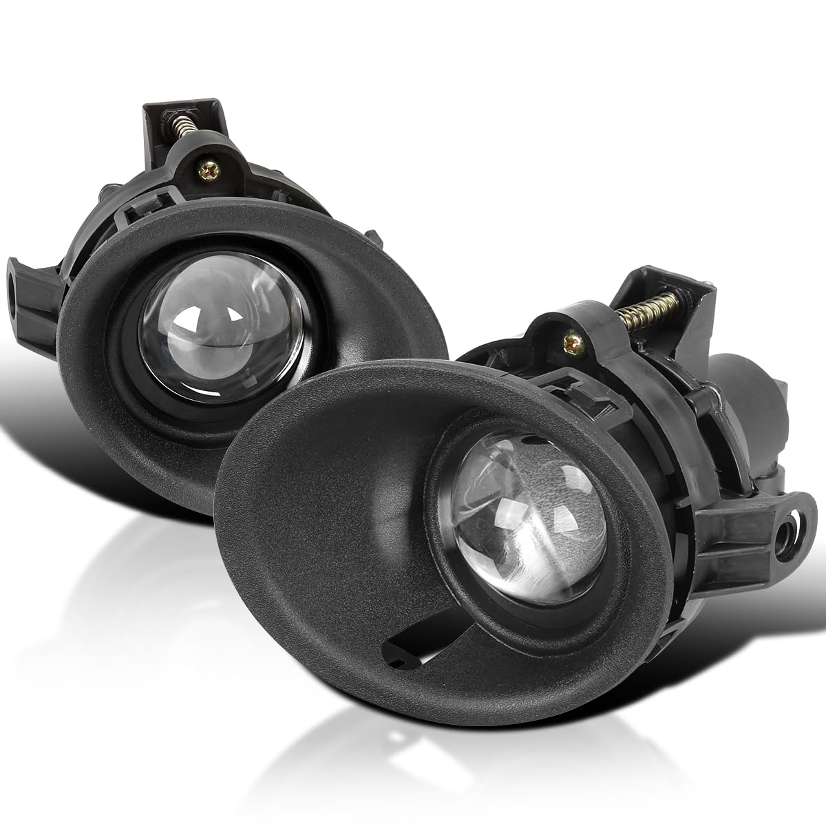 Fog Lights SPEC-D TUNING Chrome + H11 Bulbs Compatible with 2014-2015 Chevy Camaro 3.6L V6, L+R Pair Assembly