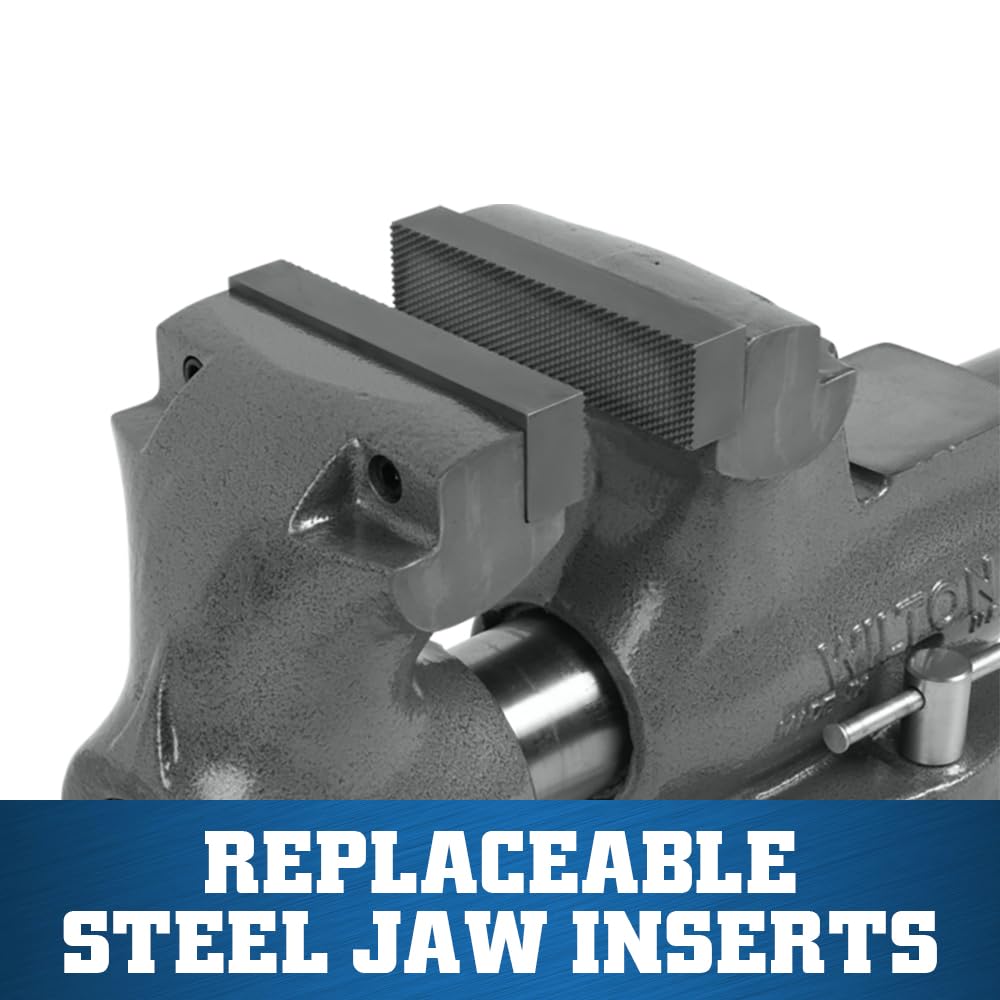 Wilton 6" Jaw Width Machinist Bench Vise, 10" Jaw Opening, 5-1/2" Throat (Model 600S)