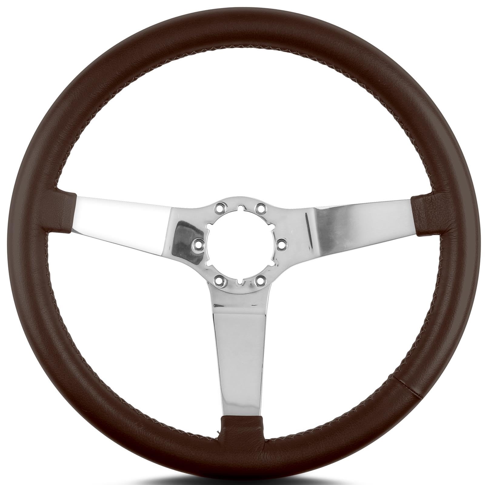 3 14" Polished Lecarra Standard Grip Brown Vette 63202