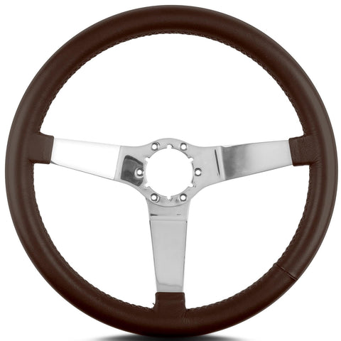 3 14" Polished Lecarra Standard Grip Brown Vette 63202
