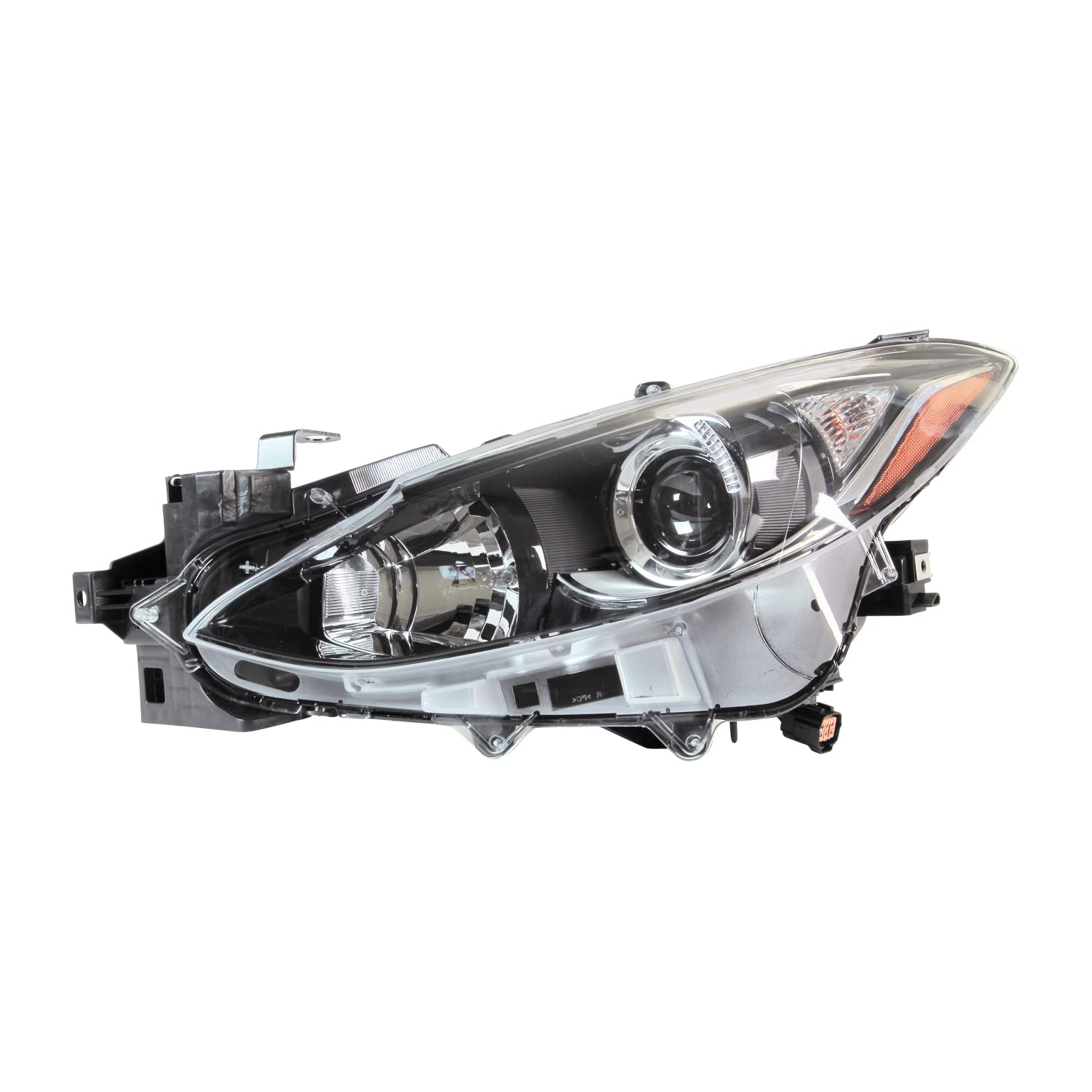 Left TYC Headlight Assembly Compatible with 2014-2016 Mazda Mazda3