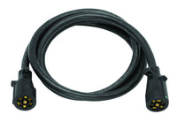 Double Ended Bragman 7-Way Molded Trailer End Connectors with 8-Feet Cable