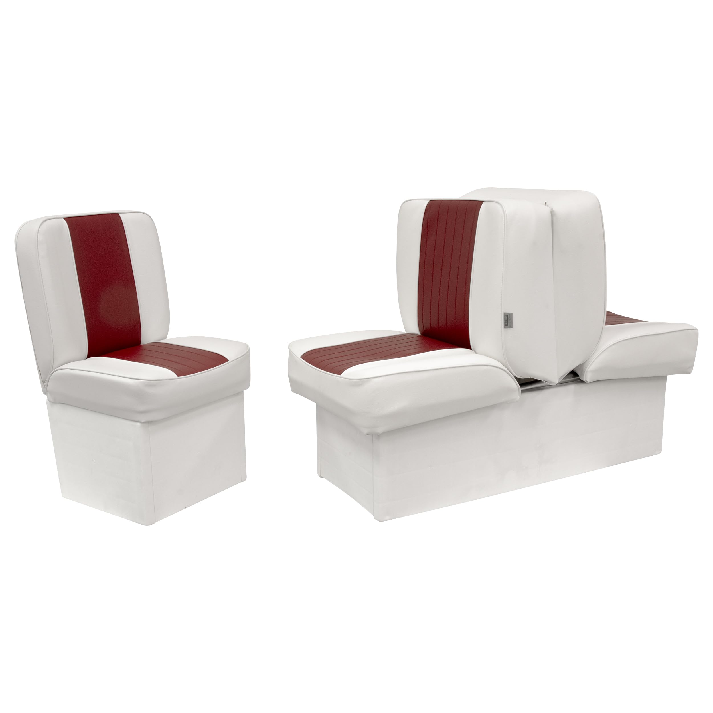 Deluxe Jump Seat Wise 8WD1414P-925 (White/Red)