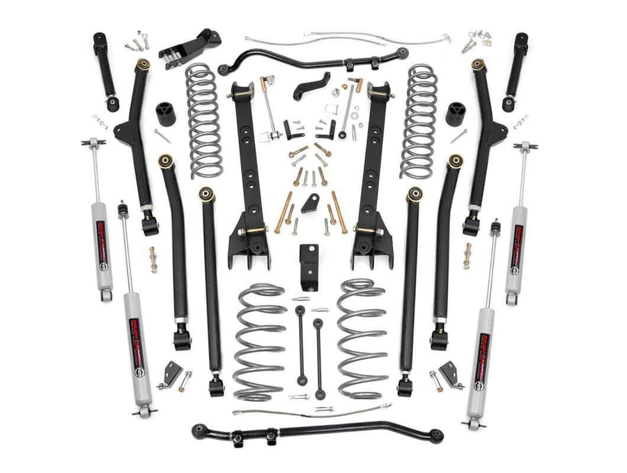 6" Long Arm Lift Kit Rough Country for 04-06 Jeep Wrangler TJ Unlimited - 63122