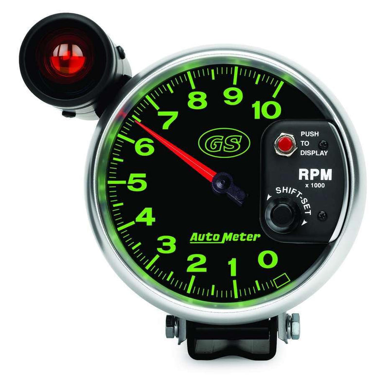 Auto Meter 5" 10000 RPM GS Shift-Lite Tachometer Gauge